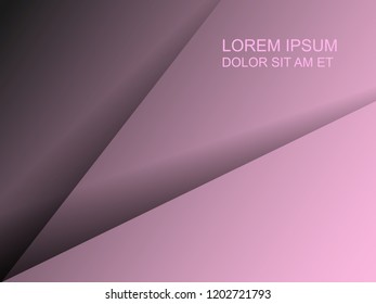 Light Pink vector polygonal illustration, which consist of triangles. Triangular design for your business. Creative geometric background in Origami style with gradient