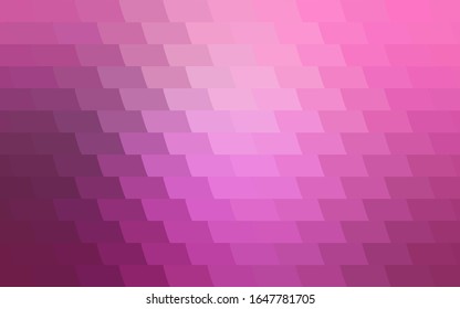 Hellrosa Vektorillustration, mehrfarbige Abbildung, die aus Rechtecken besteht. Rechteckiges Muster für Ihr Geschäftsdesign. Geometrischer Hintergrund im Origami-Stil mit Farbverlauf.