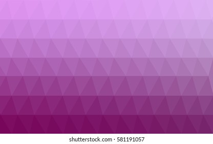 Light Pink vector polygonal illustration, which consist of triangles. Triangular design for your business. Creative geometric background in Origami style with gradient