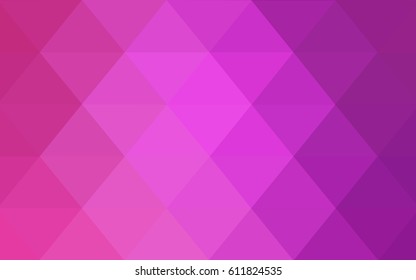 Light Pink vector polygonal illustration, which consist of triangles. Triangular pattern for your business design. Geometric background in Origami style with gradient. 