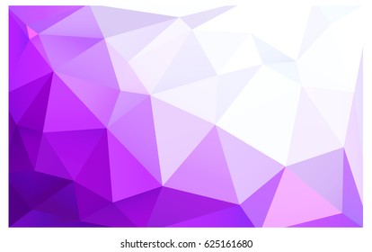 Light Pink vector polygonal illustration, which consist of triangles. Triangular design for your business. Creative geometric background in Origami style with gradient