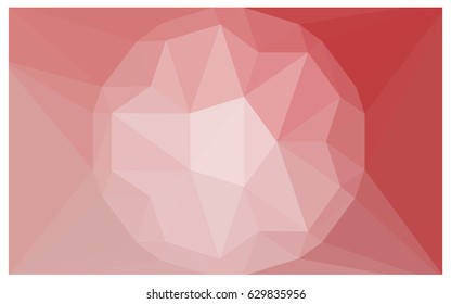 Light Pink vector polygonal illustration, which consist of triangles with a gemstone in center. Triangular design of a huge diamond for your business. Creative geometric background of gems.