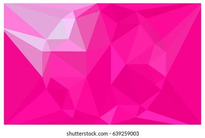 Light Pink vector polygonal illustration, which consist of triangles with a gemstone in center. Triangular design of a huge diamond for your business. Creative geometric background of gems.