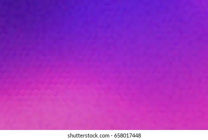 Light Pink vector polygonal illustration, which consist of hexagons. Hexagonal pattern for your business design. Geometric background in Origami style with gradient. 