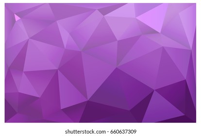 Light Pink vector polygonal illustration, which consist of triangles. Triangular design for your business. Creative geometric background in Origami style with gradient