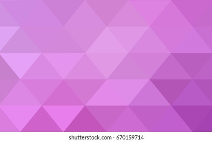 Light Pink vector polygonal illustration, which consist of triangles. Triangular pattern for your business design. Geometric background in Origami style with gradient. 