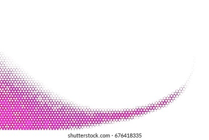 Light Pink vector polygonal illustration, which consist of hexagons. Hexagonal pattern for your business design. Geometric background in Origami style with gradient. 