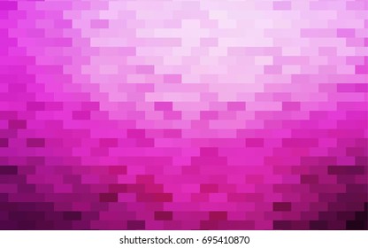 Light Pink vector polygonal illustration, which consist of rectangles. Rectangular pattern for your business design. Geometric background in Origami style with gradient. 