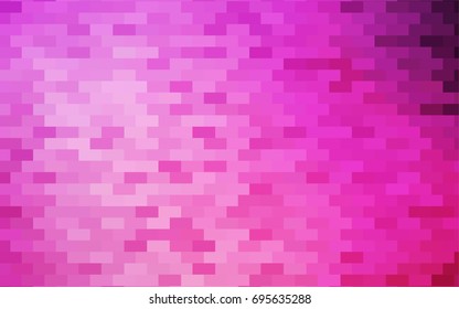 Light Pink vector polygonal illustration consisting of rectangles. Rectangular design for your business. Creative geometric background in origami style with gradient.