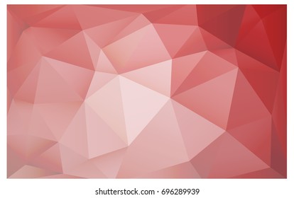 Light Pink vector polygonal illustration, which consist of triangles. Triangular design for your business. Creative geometric background in Origami style with gradient