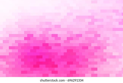 Light Pink vector polygonal illustration, which consist of rectangles. Rectangular pattern for your business design. Geometric background in Origami style with gradient. 