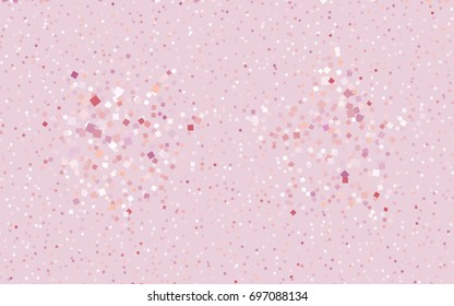 Light Pink vector polygonal illustration, which consist of rectangles. Rectangular pattern for your business design. Geometric background in Origami style with gradient. 