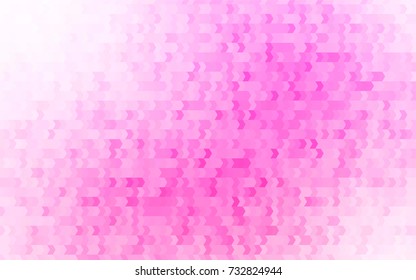 Light Pink vector polygonal illustration consisting of rectangles. Rectangular design for your business. Creative geometric background in origami style with gradient.