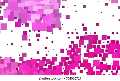 Light Pink vector polygonal illustration, which consist of rectangles. Rectangular pattern for your business design. Geometric background in Origami style with gradient. 
