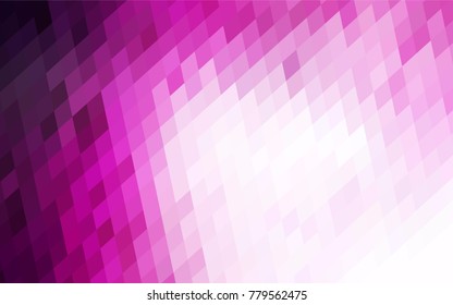 Light Pink vector polygonal illustration, which consist of rectangles. Rectangular pattern for your business design. Geometric background in Origami style with gradient. 