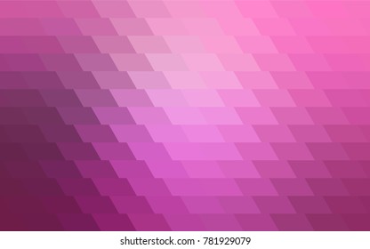 Light Pink vector polygonal illustration, which consist of rectangles. Rectangular pattern for your business design. Geometric background in Origami style with gradient. 