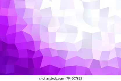 Light Pink vector polygonal illustration consisting of rectangles. Rectangular design for your business. Creative geometric background in origami style with gradient.