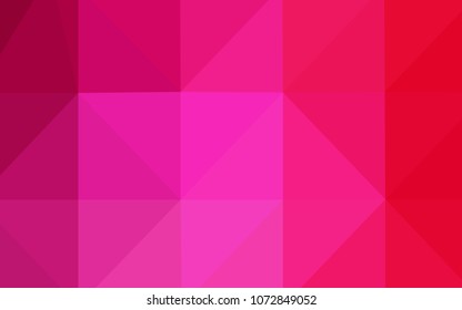 Light Pink vector polygonal pattern. Creative illustration in halftone style with gradient. Brand-new design for your business.