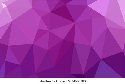 Light Pink vector polygonal pattern. Colorful illustration in polygonal style with gradient. Brand-new style for your business design.