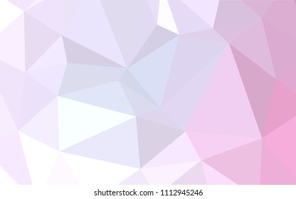 Light Pink vector polygonal pattern. Elegant bright polygonal illustration with gradient. Textured pattern can be used for background.