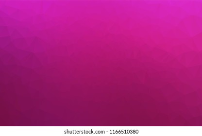 Light Pink vector polygonal pattern. Colorful illustration in abstract style with gradient. Triangular pattern for your business design.