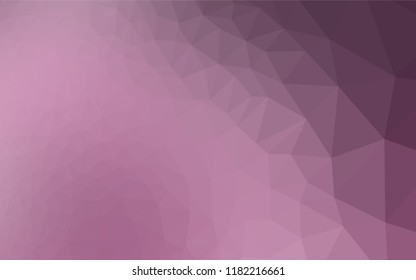 Light Pink vector polygonal pattern. Glitter abstract illustration with an elegant design. The completely new template can be used for your brand book.