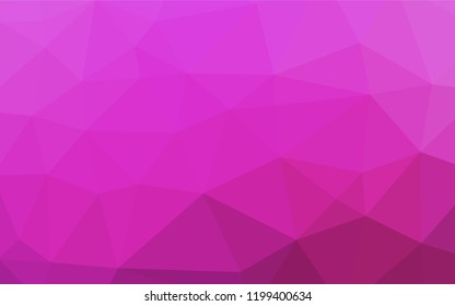 Light Pink vector polygonal pattern. Creative illustration in halftone style with gradient. A completely new design for your business.