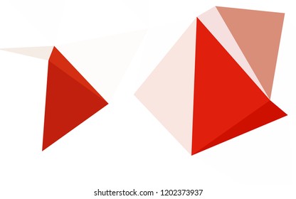 Light Pink vector polygonal pattern. Creative geometric illustration in Origami style with gradient. Pattern for a brand book's backdrop.