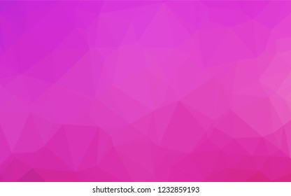 Light Pink vector polygonal pattern. A completely new color illustration in a vague style. Brand new style for your business design.