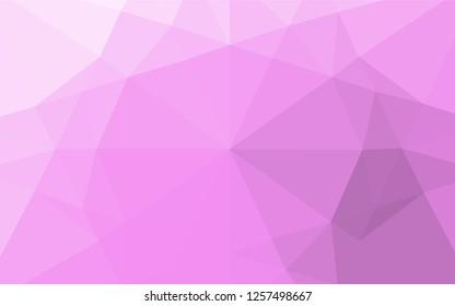 Light Pink vector polygonal pattern. Colorful abstract illustration with gradient. A completely new template for your business design.
