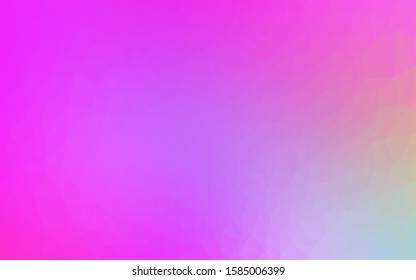 Light Pink vector polygonal pattern. A vague abstract illustration with gradient. The polygonal design can be used for your web site.