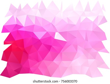Light Pink vector polygonal pattern. An elegant bright illustration with gradient. The best triangular design for your business.