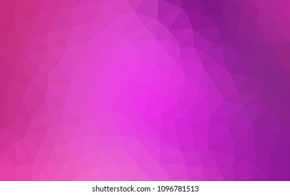 Light Pink vector polygonal template. Modern abstract illustration with triangles. Brand new design for your business.