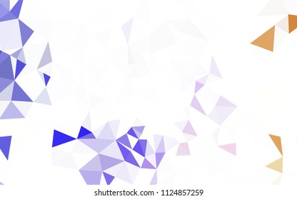 Light Pink vector polygonal template. Colorful illustration in abstract style with triangles. Completely new template for your banner.