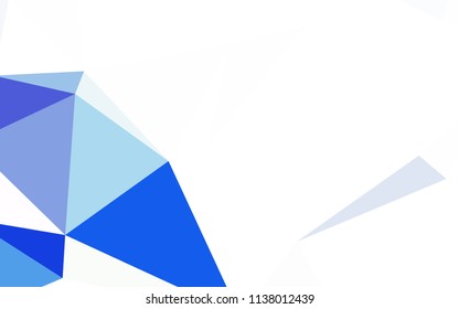 Light Pink vector polygonal template. Shining colorful illustration with triangles. Brand new style for your business design.
