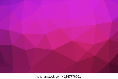 Light Pink vector polygonal template. Creative geometric illustration in Origami style with gradient. Brand new design for your business.