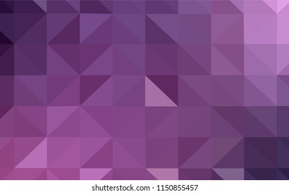 Light Pink vector polygonal template. Glitter abstract illustration with an elegant triangles. A completely new design for your leaflet.