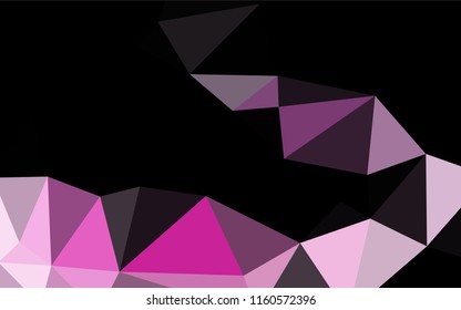 Light Pink vector polygonal template. Brand new colored illustration in blurry style with gradient. A new texture for your design.