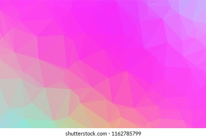 Light Pink vector polygonal template. An elegant bright illustration with gradient. The elegant pattern can be used as part of a brand book.