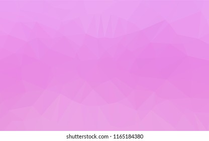 Light Pink vector polygonal template. Colorful illustration in abstract style with gradient. The template can be used as a background for cell phones.