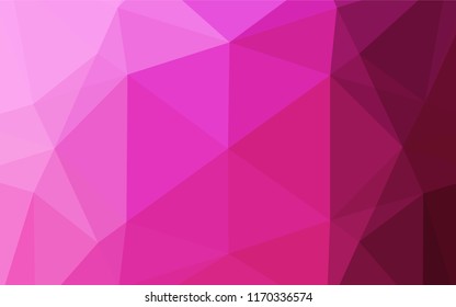 Light Pink vector polygonal template. Shining colored illustration in a Brand new style. Brand new style for your business design.