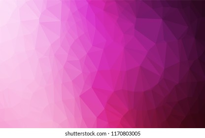Light Pink vector polygonal template. Creative geometric illustration in low poly style with gradient. The completely new template can be used for your brand book.