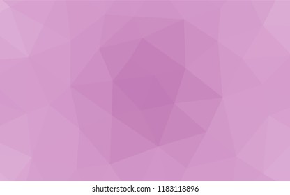Light Pink vector polygonal template. Creative geometric illustration in Origami style with gradient. Triangular pattern for your business design.