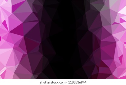 Light Pink vector polygonal template. A completely new color illustration in a vague style. The completely new template can be used for your brand book.