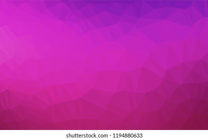 Light Pink vector polygonal template. Shining colored illustration in a Brand new style. The textured pattern can be used for background.