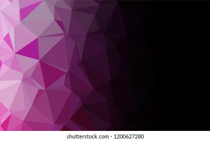 Light Pink vector polygonal template. Creative geometric illustration in Origami style with gradient. The completely new template can be used for your brand book.