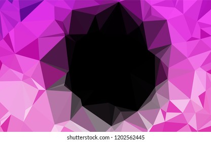 Light Pink vector polygonal template. A completely new color illustration in a vague style. The elegant pattern can be used as part of a brand book.
