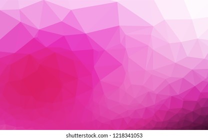 Light Pink vector polygonal template. A sample with polygonal shapes. The elegant pattern can be used as part of a brand book.