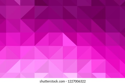 Light Pink vector polygonal template. Colorful illustration in polygonal style with gradient. New template for your brand book.