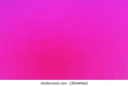 Light Pink vector polygonal template. Modern geometrical abstract illustration with gradient. Polygonal design for your web site.